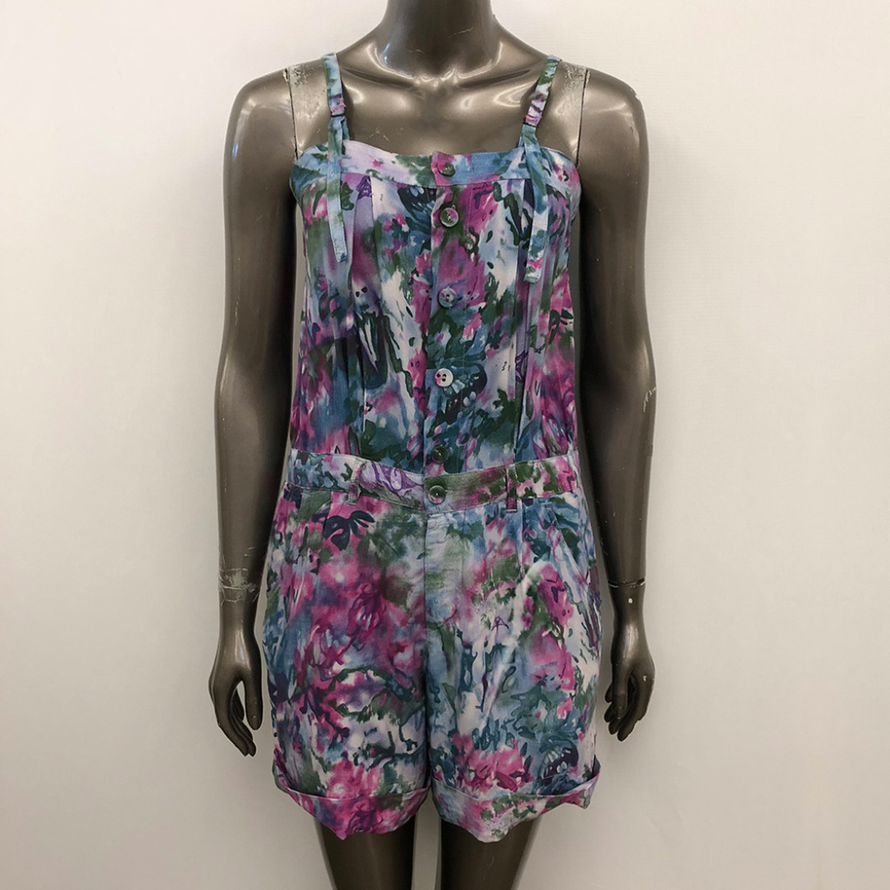 Joyrich Los Angeles Watercolor Floral Romper